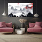 Sakura blossoms Outdoors mountains wall art Home wall decor Rocks and mountains 3 piece frame canvas Mountains posters