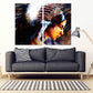 Indian painting Home wall decor Multi panel extra large canvas art painting Wonder woman Girl painting on canvas Feathers of style