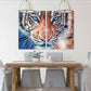 Tiger wall art print Trendy room wall decor framed canvas painting Сontemporary wild animal for bedroom living room kitchen wall art