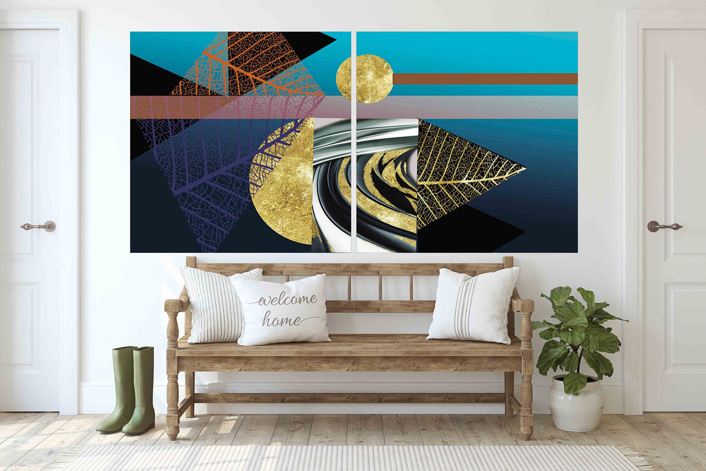 Geometric wall art Modern abstract art Abstract art print Multi panel canvas room wall decor Abstract wall art Abstract painting