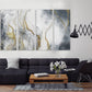 Abstract canvas wall art Gold and black wall art horizontal home decor wall art Abstract art print Extra large wall art Multi panel wall art