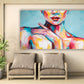 Naked woman painting print, woman oil painting, sexy woman wall art, beautiful woman art, canvas bathroom wall decor