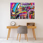 Graffiti wall art canvas paintings, trendy wall art, abstract street art print, graffiti poster, modern multi panel wall art