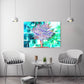 Tree canvas wall art, modern abstract wall art, horizontal canvas print, huge painting, multi panel wall art