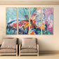 Large framed butterfly paintings on canvas, floater frame home wall decor, multi colored printable wall art, oil paintings canvas wall art