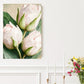 Large floral framed wall art, tulips canvas print in floater frame, vertical oil painting hanging wall decor, printable botanical artwork