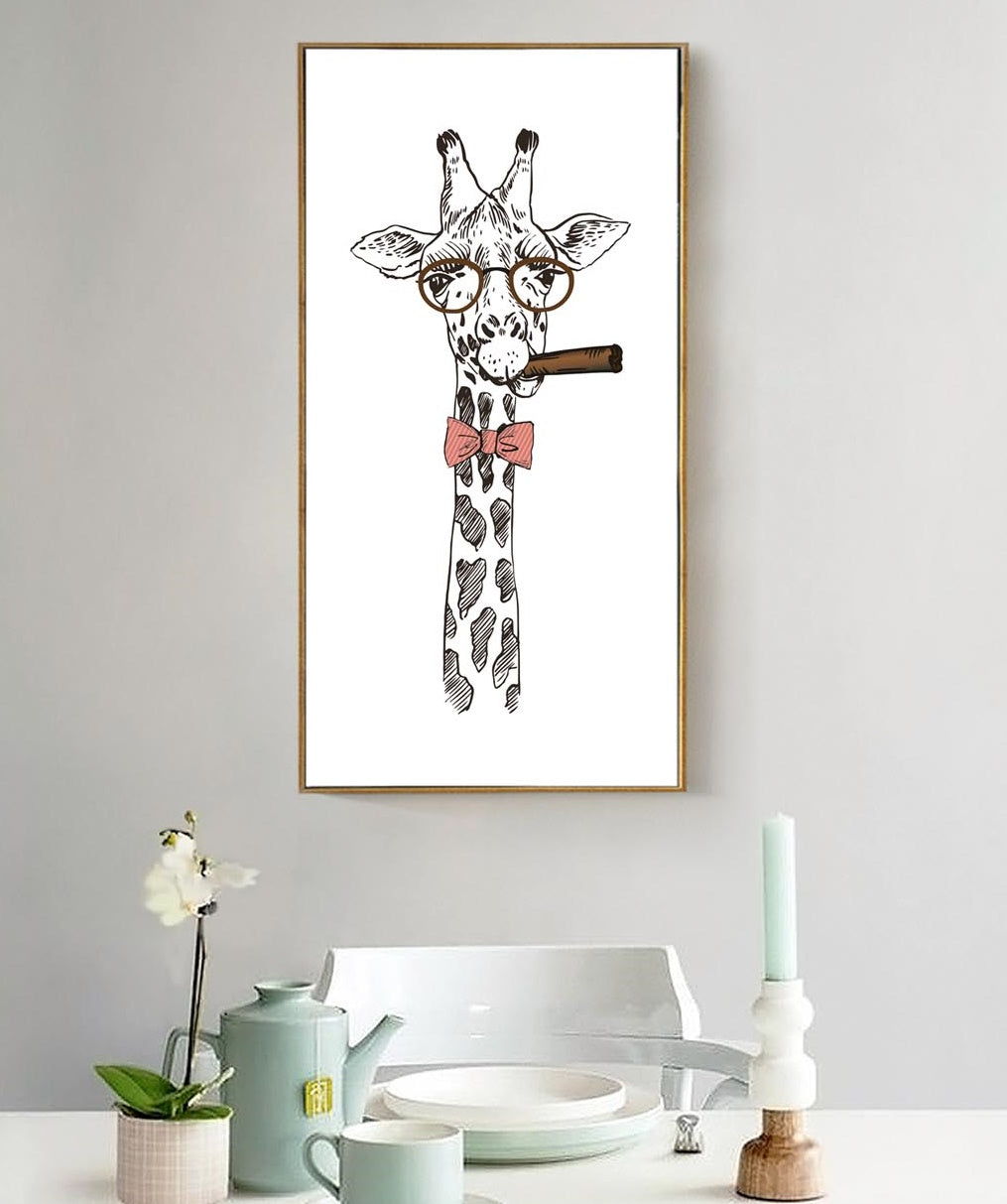 Modern wall art, Giraffe wall art paintings on canvas, trendy wall art, home wall decor, printable wall art set of 3, giraffe painting