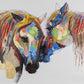 Horse wallpaper Peel and stick wallpaper Photo wallpaper Textured wallpaper adhesive wallpaper Bedroom wallpaper