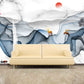 Blue wave wall art Abstract wallpaper Peel and stick wallpaper Photo wallpaper bedroom wall decor removable wallpaper 3d wall mural