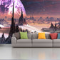 Boy wallpaper Space decor Removable wallpaper Textured wallpaper nursery wallpaper vinyl wallpaper 3d wall mural Art wallpaper