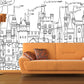 Nursery girl wallpaper Removable wallpaper Textured wallpaper nursery wallpaper vinyl wallpaper modern wallpaper wall print