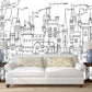 Nursery girl wallpaper Removable wallpaper Textured wallpaper nursery wallpaper vinyl wallpaper modern wallpaper wall print