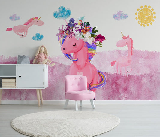 Nursery girl wallpaper Blush wallpaper Removable wallpaper Textured wallpaper nursery wallpaper vinyl wallpaper Wall mural photography