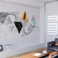Geometric wallpaper Temporary wallpaper 3d wall mural Abstract wallpaper Peel and stick wallpaper Self adhesive mural removable wallpaper