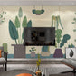 Banana leaves decor wallpaper Tropical wallpaper Leaf Removable wallpaper vinyl wallpaper modern wallpaper banana leaves print