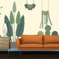 Banana leaves decor wallpaper Tropical wallpaper Leaf Removable wallpaper vinyl wallpaper modern wallpaper banana leaves print