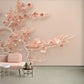 Chinoiserie wallpaper Sakura blossoms Japanese wall art Flowers wall mural prints Peel&stick wallpaper Asian wall art Botanical removable