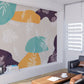 Herb prints wall art Abstract wallpaper Peel and stick wall mural Removable photo wallpaper wall sticker line wall sticker