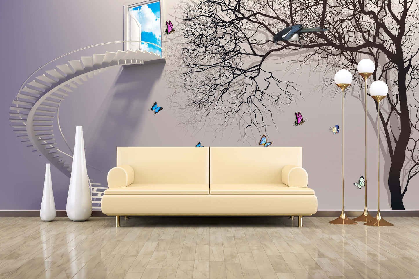 3d wall mural prints Tree wallpaper Peel & stick Bedroom wall decor Art deco wallpaper Giant wall mural photo canvas wallpapers