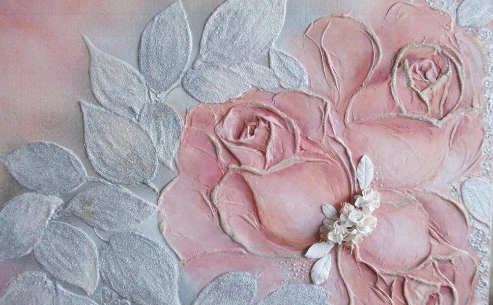 Rose wall art Flowers wallpaper Floral Peel and stick wallpaper Textured wallpaper adhesive wallpaper Botanical removable wallpaper