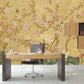 Japanese painting Chinoiserie wallpaper Botanical removable Japanese wall art Flowers wall mural prints Peel & stick