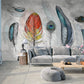 Abstract peel and stick wallpaper Removable Textured wall mural prints fabric vinyl Modern wallpaper wall sticker custom wall decoration
