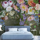 Wall mural prints Peel and stick Flower wall backdrop Peony wallpaper Botanical removable Home wall decor Murals for girls Climbing rose