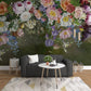 Wall mural prints Peel and stick Flower wall backdrop Peony wallpaper Botanical removable Home wall decor Murals for girls Climbing rose