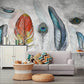Abstract peel and stick wallpaper Removable Textured wall mural prints fabric vinyl Modern wallpaper wall sticker custom wall decoration