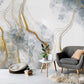 Art deco abstract modern wallpaper peel and stick, removable, self adhesive, temporary Giant vinyl, canvas wall mural bedroom, living room