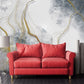 Art deco abstract modern wallpaper peel and stick, removable, self adhesive, temporary Giant vinyl, canvas wall mural bedroom, living room