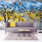 Peel and stick floral wallpaper mural Tree wall decals & murals, removable wallpaper for bedroom, living room
