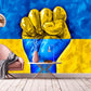 Ukraine flag sticker Peel and stick wallpaper made in Ukraine Wall decals and murals, removable wallpaper for bedroom, living room