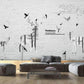 Light gray wallpaper, loft art wallpaper peel and stick wall mural, modern removable wall decor, vinyl wallpaper wall covering