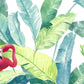 Banana leaves decor wallpaper, tropical leaf removable wallpaper, modern banana leaves print wall mural peel and stick