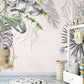Tropical wallpaper peel and stick wall mural, monstera leaf wallpaper, leaf wallpaper modern vinyl wallpaper, green leaves banana wallpaper